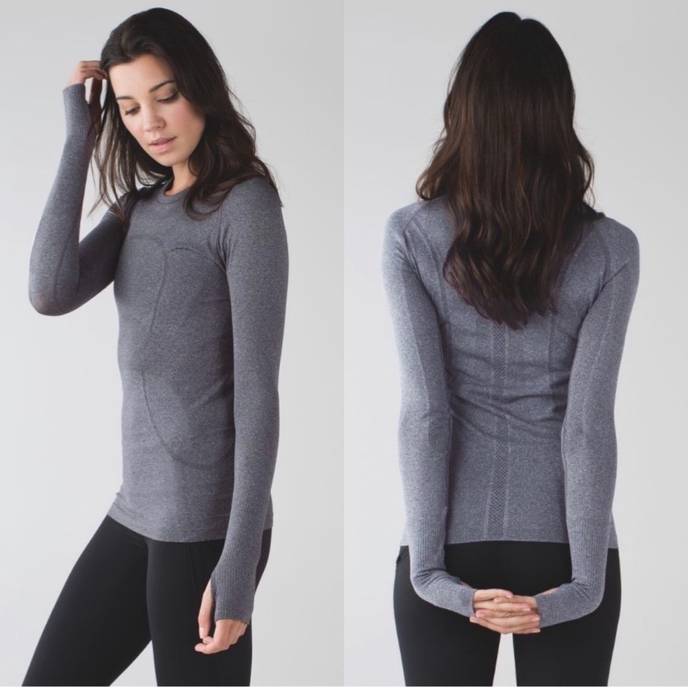Lululemon Swiftly Tech Long Sleeve Crew
Heathered Black